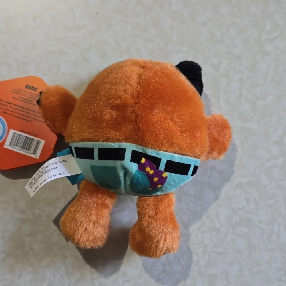 Bark‎ Claude Howlbert Dog Toy - Orange and Black NWT Size Small 0-20 Pounds